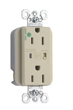 Hospital Grade Surge Protective Duplex Receptacle, Ivory