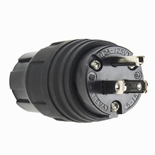 20A, 125V Watertight Straight Blade Plug, Black 20A, 125V Watertight Straight Blade Plug, Black