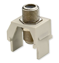 Non-Recessed Nickel F-Connector, Light Almond Non-Recessed Nickel F-Connector, Light Almond