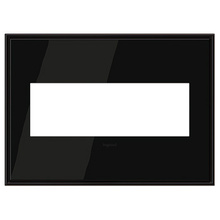 Discontinued - adorne® Black Nickel 3-Gang Screwless Wall Plate