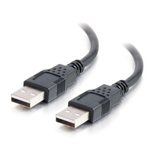 6.6ft (2m) USB 2.0 A Male to A Male Cable - Black 6.6ft (2m) USB 2.0 A Male to A Male Cable - Black