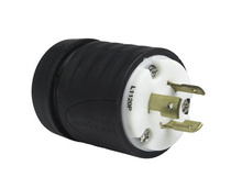 20A NEMA Plug L1120 - Black Back, White Front Body 20A NEMA Plug L1120 - Black Back, White Front Body