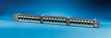 Clarity 6 24-port Category 6 patch panel - eight-port modules - 19 in x 1.75 in