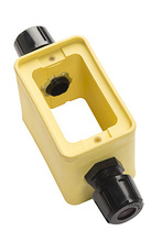 2-Grip, Standard Depth Rubber Portable Outlet Box, Yellow 2-Grip, Standard Depth Rubber Portable Outlet Box, Yellow