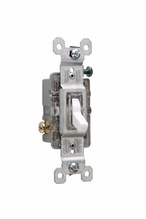 15A,120V Trademaster® Single-Pole Illuminated Toggle Switch, White 15A,120V Trademaster® Single-Pole Illuminated Toggle Switch, White