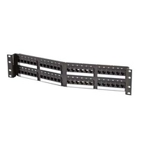 TechChoice Angled Patch Panel Category 5e 48 Port