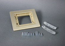 Omnibox® Single Gang Rectangular Brass Carpet/Tile Flange Omnibox® Single Gang Rectangular Brass Carpet/Tile Flange
