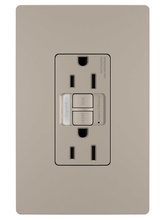 radiant® Tamper-Resistant 15A Duplex Self-Test GFCI Receptacles with SafeLock® Protection and Night Light, Nickel