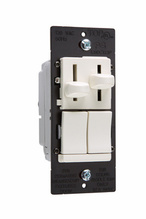 LS Series Dual Fan Speed Control Dimmer, White LS Series Dual Fan Speed Control Dimmer, White
