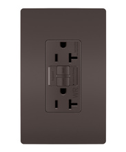 radiant® Tamper-Resistant Weather-Resistant 20A Duplex Self-Test GFCI Receptacles with SafeLock® Protection, Brown