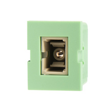 TracJack Module, 1-SC Simplex Multimode, Beige Adapter, Light Green Housing TracJack Module, 1-SC Simplex Multimode, Beige Adapter, Light Green Housing