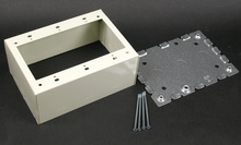 500/700 Three-Gang Deep Switch and Receptacle Box Fitting 500/700 Three-Gang Deep Switch and Receptacle Box Fitting