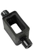 2-Grip, Standard Depth Rubber Portable Outlet Box, Black 2-Grip, Standard Depth Rubber Portable Outlet Box, Black