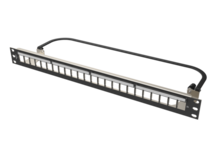 Clarity HDJ 24-Port, 1RU Shielded High Density Jack, Unloaded Flat Panel - Black Clarity HDJ 24-Port, 1RU Shielded High Density Jack, Unloaded Flat Panel - Black