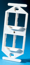 TracJack 106-Type Frame, Four-Port, White TracJack 106-Type Frame, Four-Port, White