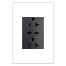ADORNE 65W USB OUTLET, PLUS-SIZE, TYPE-C, 20A, TAMPER-RESISTANT, GRAPHITE