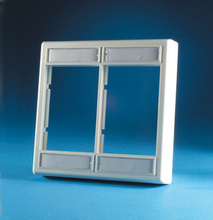 SERIES II Faceplate (Dual Gang), .75" Deep, Fog White