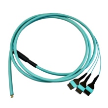 3 Meter, Micro-Distribution Pigtail to acclAIM, OM4 Multimode, Plenum Rated, 24 Single Fiber, Splice-on Pigtail, Aqua 3 Meter, Micro-Distribution Pigtail to acclAIM, OM4 Multimode, Plenum Rated, 24 Single Fiber, Splice-on Pigtail, Aqua