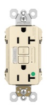 Discontinued - Hospital Grade Combination Tamper Resistant 20A Self Test Night Light/GFCI, Light Almond