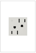adorne® 15A Tamper-Resistant Dual-Controlled Outlet, White adorne® 15A Tamper-Resistant Dual-Controlled Outlet, White