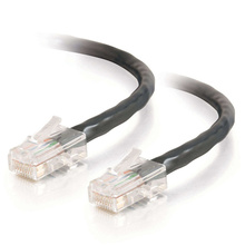 7ft (2.1m) Cat5e Non-Booted Unshielded (UTP) Network Crossover Patch Cable - Black
