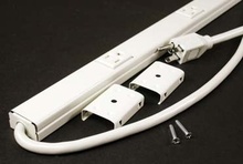 Plugmold Six Outlet Cord-Ended Strip in Ivory Plugmold Six Outlet Cord-Ended Strip in Ivory