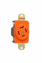 20A NEMA L1420 Single Receptacle, Orange, Isolated Ground 20A NEMA L1420 Single Receptacle, Orange, Isolated Ground
