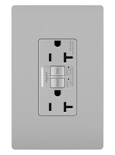 radiant® 20A Tamper-Resistant Dual-Function AFCI/GFCI Outlet, Gray