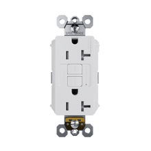PlugTail® Specification Grade 20A Duplex Self- Test Feed-Through GFCI Receptacles with SafeLock® Protection, White