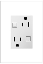 adorne® Plus Size Tamper-Resistant 15A Duplex Self-Test GFCI Receptacles, White adorne® Plus Size Tamper-Resistant 15A Duplex Self-Test GFCI Receptacles, White