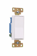 15A 120V/277V Specification Grade Decorator Switch, White 15A 120V/277V Specification Grade Decorator Switch, White