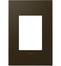 adorne® Bronze 1-Gang+ Screwless Wall Plate