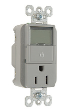 15A, 125V Heavy Duty Spec Grade Plug Load Timer Receptacle, Gray 15A, 125V Heavy Duty Spec Grade Plug Load Timer Receptacle, Gray