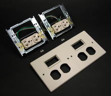 4047 Four-Gang Cover With Two Series II Mini Adapters 4047 Four-Gang Cover With Two Series II Mini Adapters