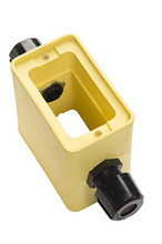 2-Grip, Deep Depth Rubber Portable Outlet Box, Yellow 2-Grip, Deep Depth Rubber Portable Outlet Box, Yellow