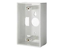 Single-Gang Surface Mount Box, White Single-Gang Surface Mount Box, White
