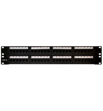 48-Port Rack Mount Cat 6 Patch Panel 48-Port Rack Mount Cat 6 Patch Panel