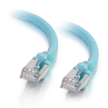 10ft (3m) Cat6a Snagless Shielded (STP) Ethernet Network Patch Cable - Aqua 10ft (3m) Cat6a Snagless Shielded (STP) Ethernet Network Patch Cable - Aqua