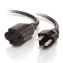 4ft (1.2m) 16 AWG Outlet Saver Power Extension Cord (NEMA 5-15P to NEMA 5-15R) (TAA Compliant) 4ft (1.2m) 16 AWG Outlet Saver Power Extension Cord (NEMA 5-15P to NEMA 5-15R) (TAA Compliant)