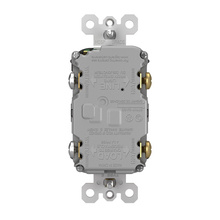 radiant® Tamper-Resistant 15A Duplex Self-Test GFCI Receptacles with SafeLock® Protection, Black
