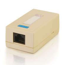 1-Port Cat5E Surface Mount Box - White 1-Port Cat5E Surface Mount Box - White