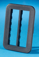 TRACJACK FURNITURE PLATE HERMAN MILLER, BELTLINE, FOUR-PORT, BLACK TRACJACK FURNITURE PLATE HERMAN MILLER, BELTLINE, FOUR-PORT, BLACK