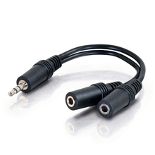 0.5ft (0.15m) Value Series™ One 3.5mm Stereo Male To Two 3.5mm Stereo Female Y-Cable 0.5ft (0.15m) Value Series™ One 3.5mm Stereo Male To Two 3.5mm Stereo Female Y-Cable