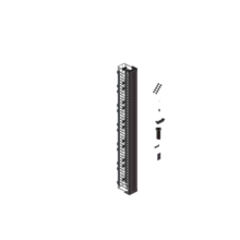 MM20 Vertical Cable Manager with Door, 6" Wide, for 7 ft (45U) Rack, Black MM20 Vertical Cable Manager with Door, 6" Wide, for 7 ft (45U) Rack, Black