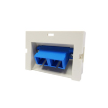 Series II SC Duplex, Single-Mode, Blue Adapter, 1.5 Unit, 60 Degree Angle, Fog White Housing Series II SC Duplex, Single-Mode, Blue Adapter, 1.5 Unit, 60 Degree Angle, Fog White Housing