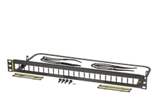Clarity Angled - High Density Patch Panel - 48 Ports / Shielded / Unloaded - 2RU BLACK