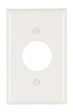 TradeMaster® 1-Gang Nylon Wall Plate, Single Receptacle Opening, White TradeMaster® 1-Gang Nylon Wall Plate, Single Receptacle Opening, White