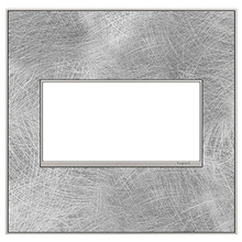 adorne® Spiraled Stainless 2-Gang Screwless Wall Plate