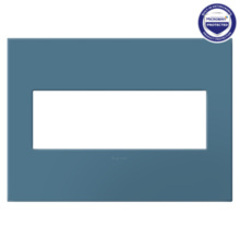 adorne® Mystic Three-Gang Screwless Wall Plate with Microban® adorne® Mystic Three-Gang Screwless Wall Plate with Microban®