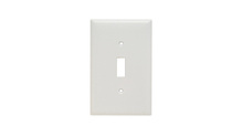 Junior Jumbo 1-Gang Thermoset Wall Plate, 1 Toggle Switch Opening, White Junior Jumbo 1-Gang Thermoset Wall Plate, 1 Toggle Switch Opening, White